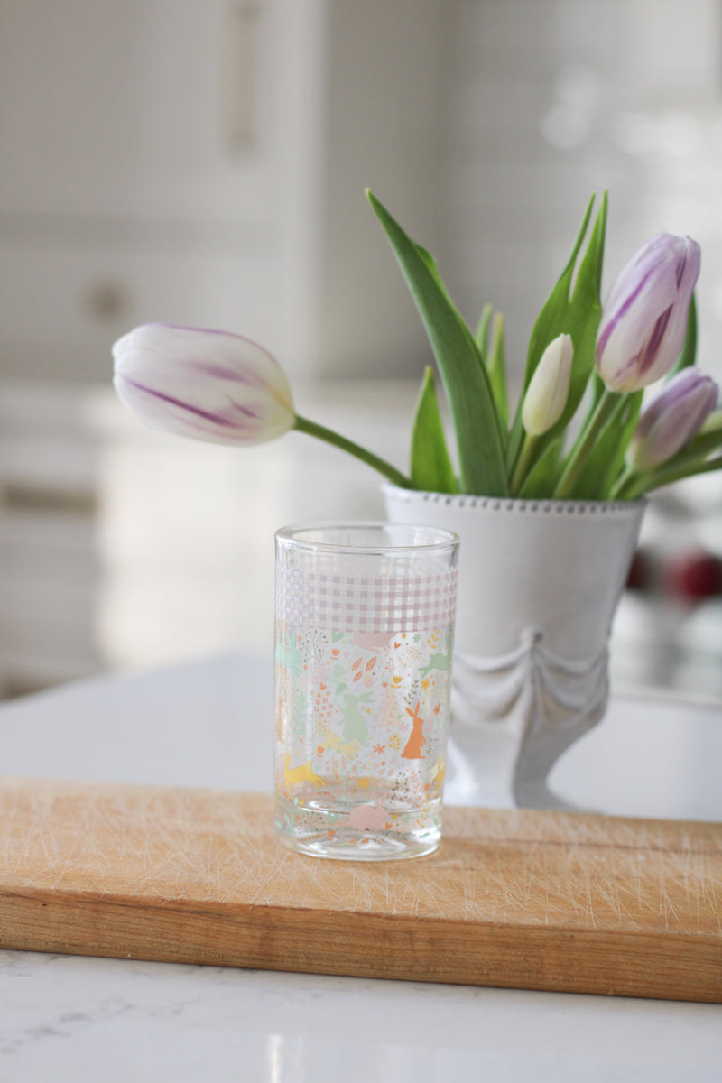 Spring Floral Glass