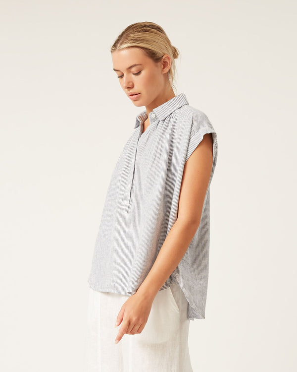 Mirna Washed Linen Top