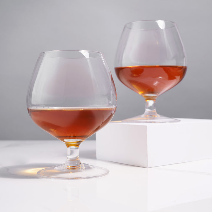 Crystal Wingback Brandy Glass