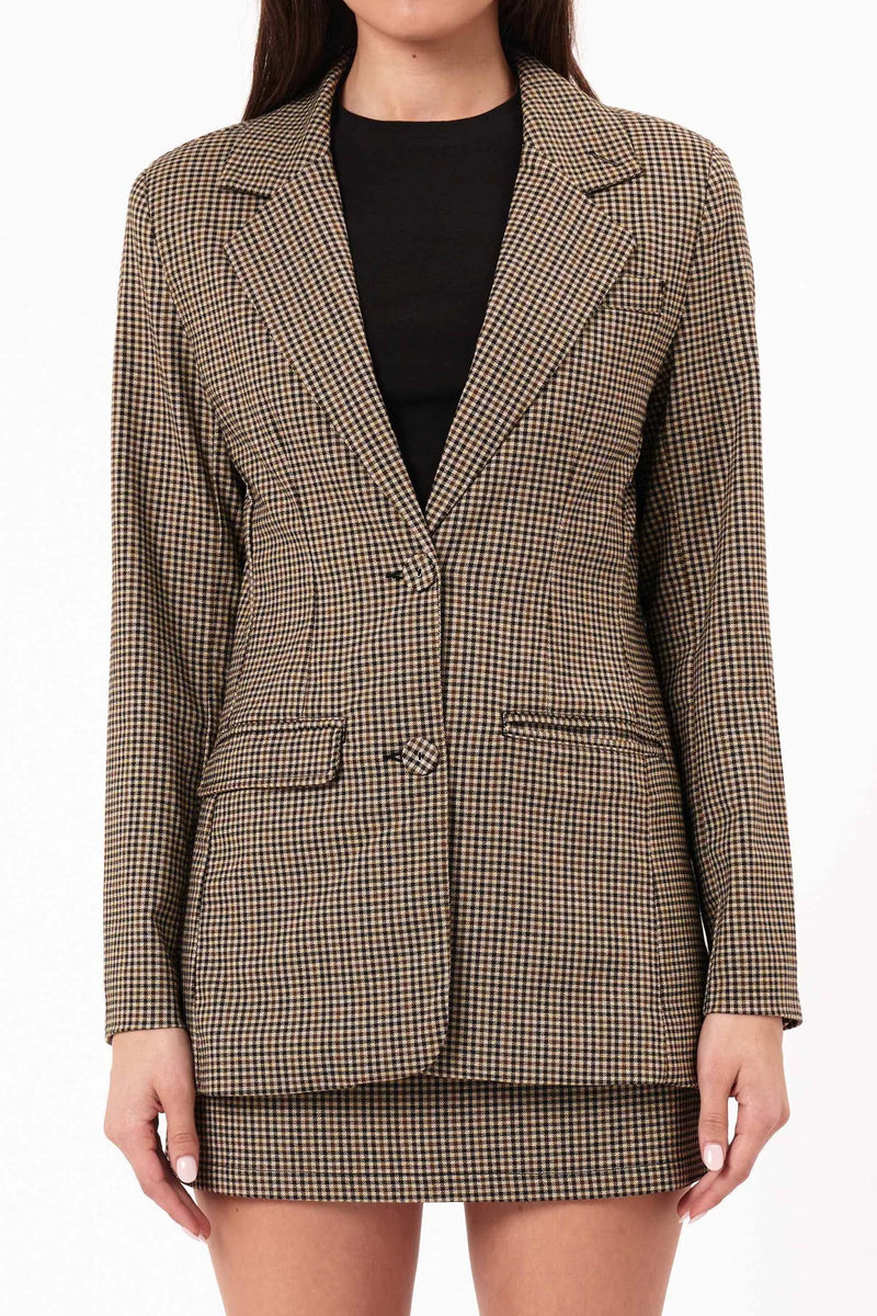 Kaia Check Blazer