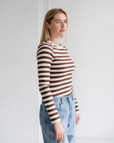 Ribbed Stripe Long Sleeve
