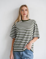 Paris Tee F26-Chive Stripe