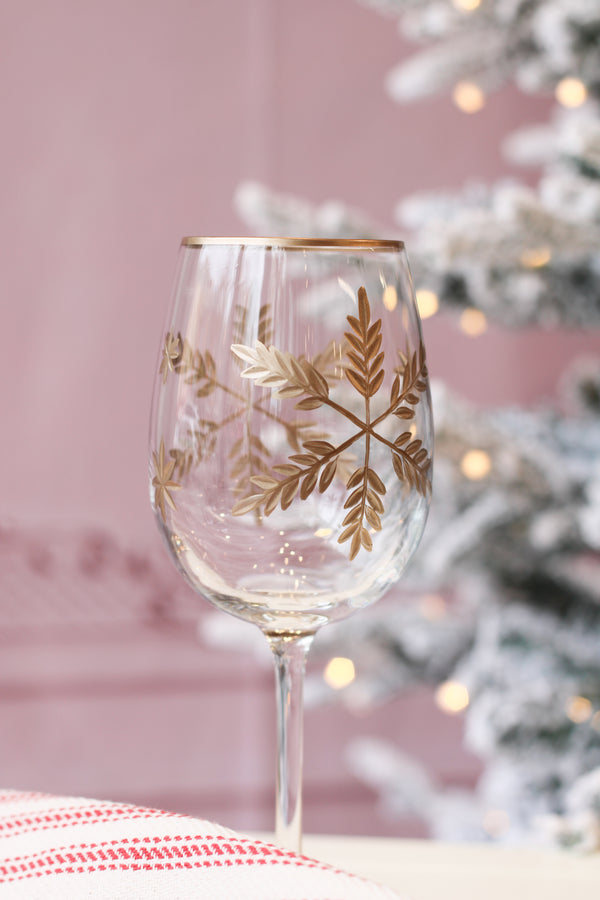 Snowflake Goblet-Gold