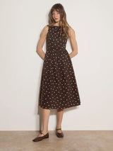 Polka Dot Fit & Flare Dress