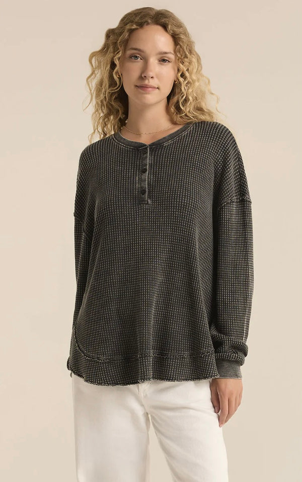 Jax Cozy Waffle Henley