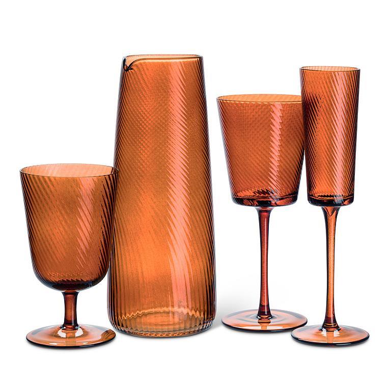 Optic Swirl Wine Glass