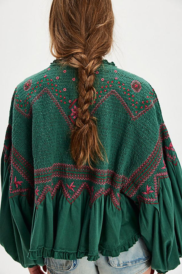 Holly Embroidered Top