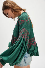 Holly Embroidered Top