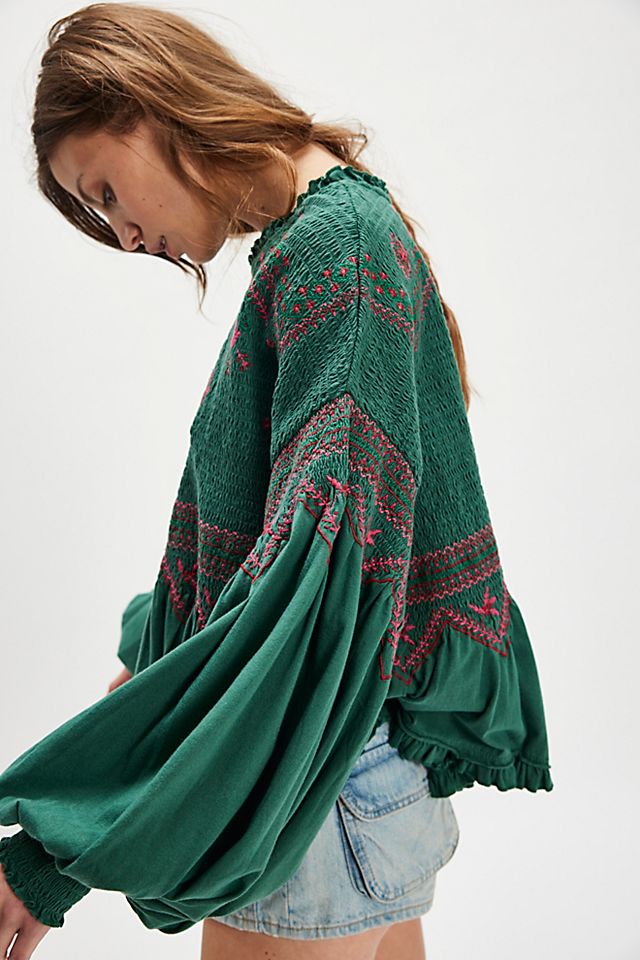 Holly Embroidered Top