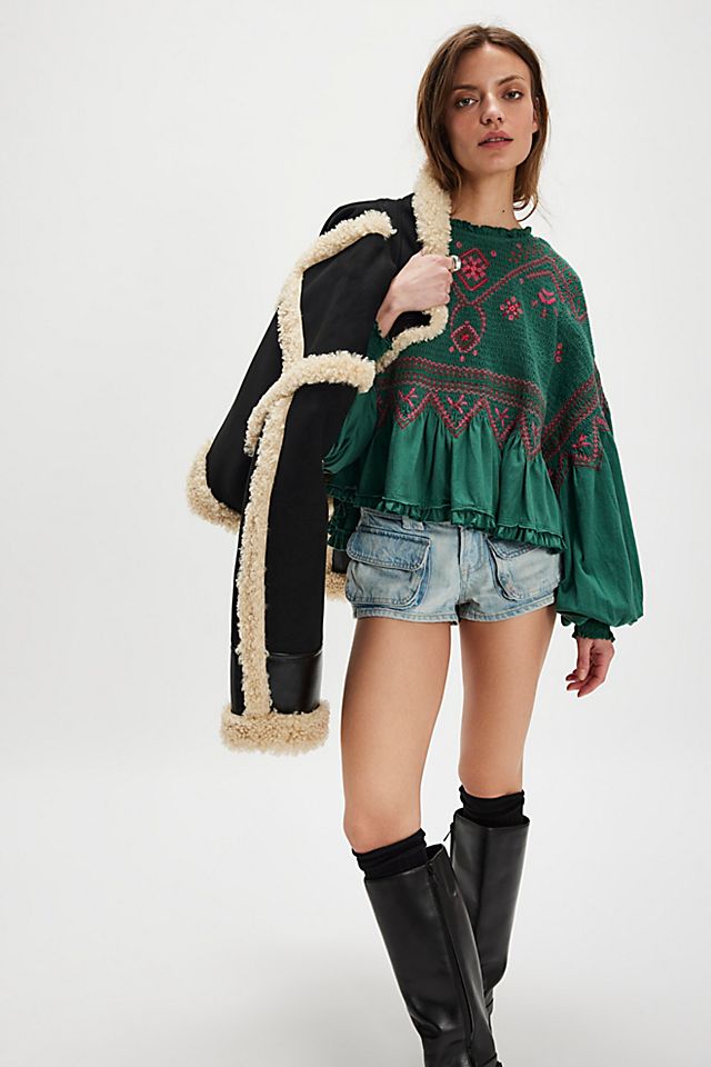 Holly Embroidered Top