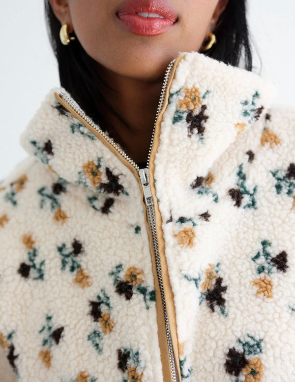 Floral Sherpa Jacket F25