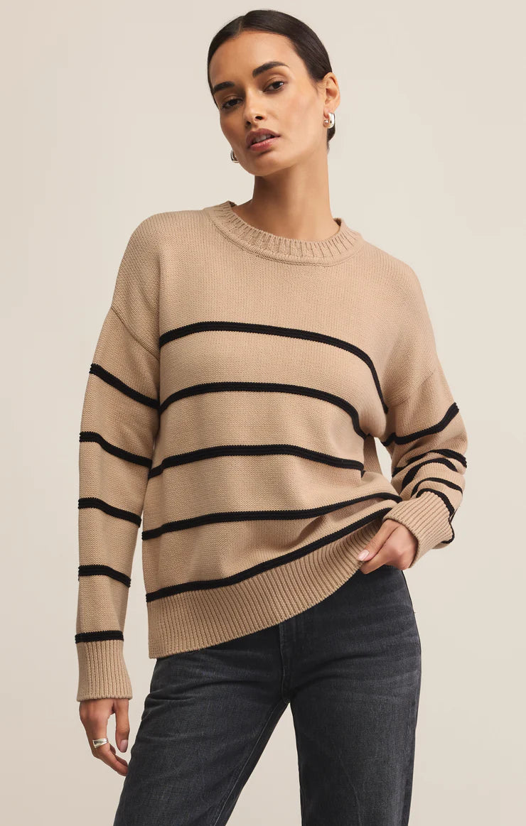 Boyfriend Striped Sweater F25