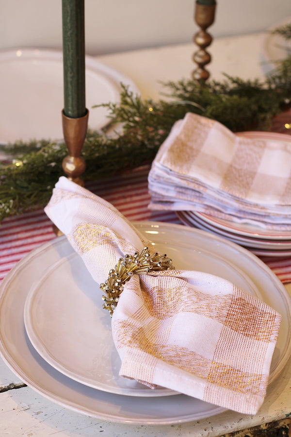 Beaded Napkin Ring-Gold