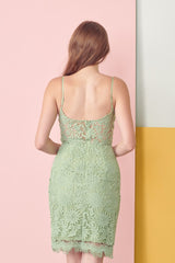 Guipure Lace Short Dress