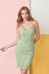 Guipure Lace Short Dress