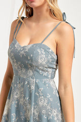 Midi Floral Lace Dress