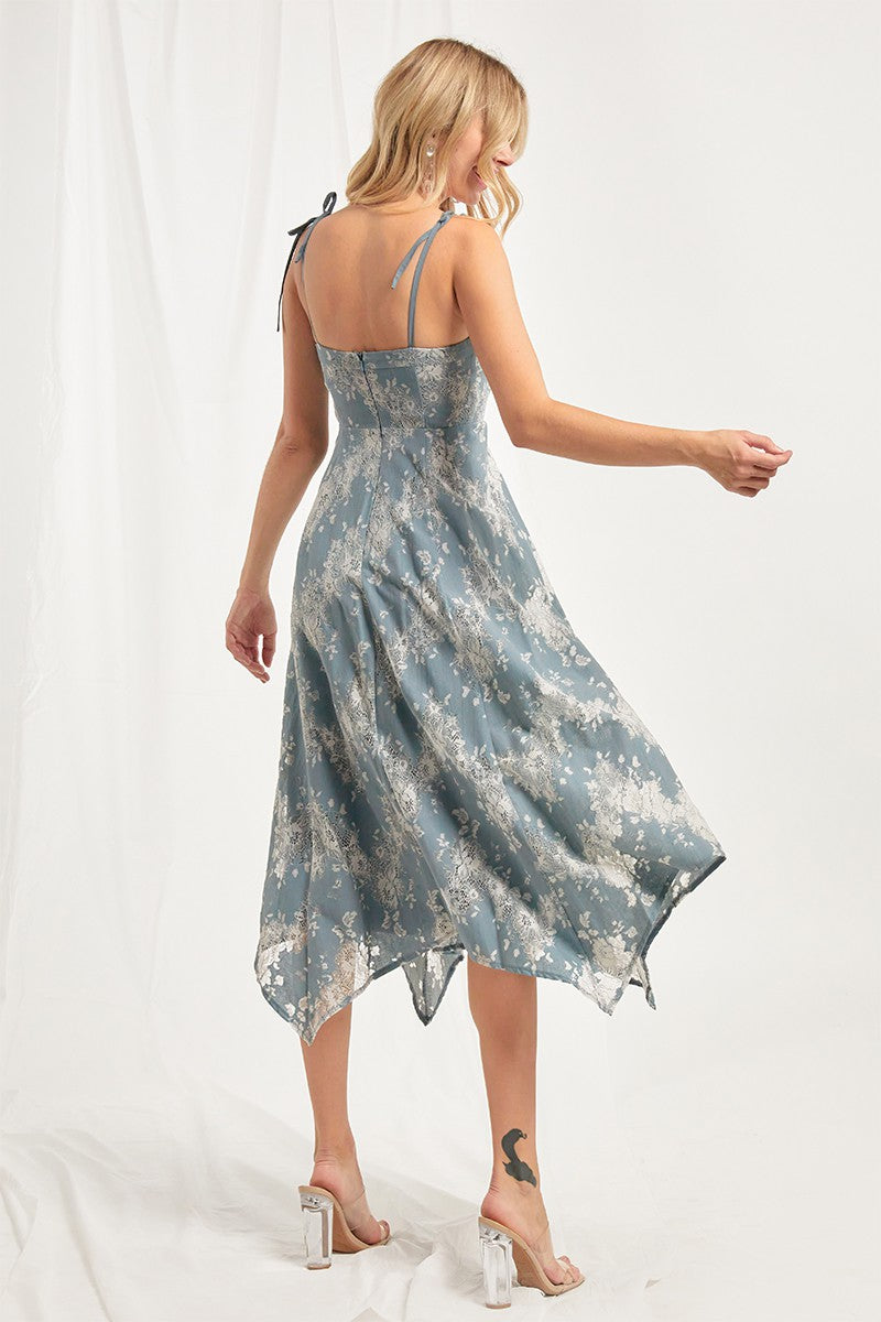 Midi Floral Lace Dress