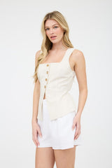 Alice Linen Vest