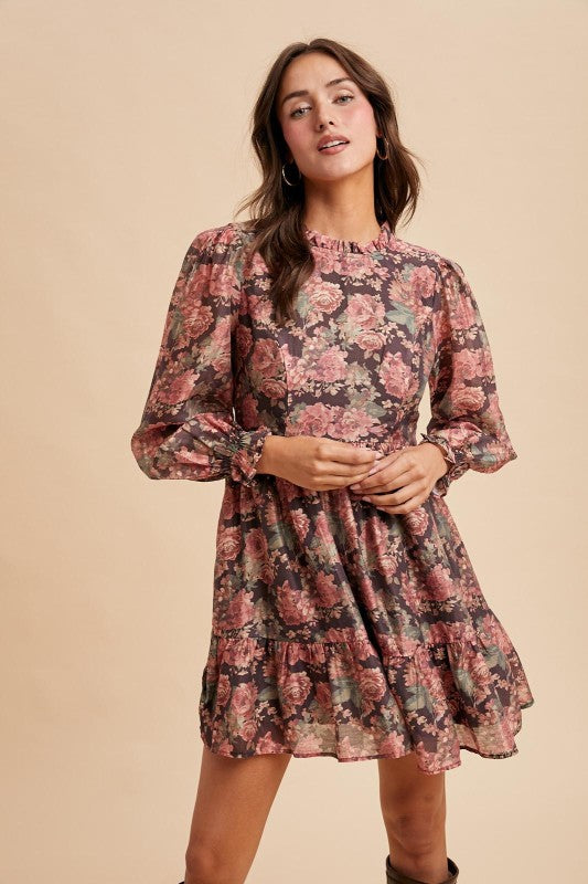 October Floral Dress