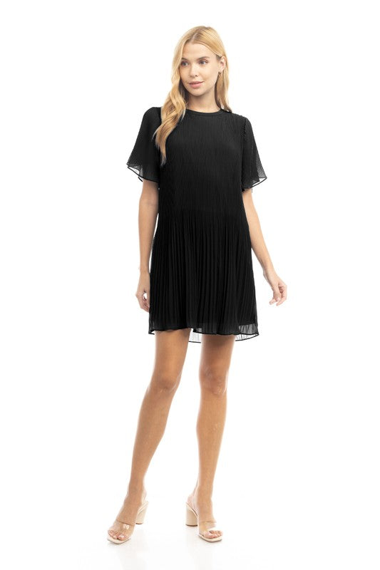 SS Pleated Mini Dress S25