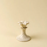 Palm Tree Candle Holder-Cream
