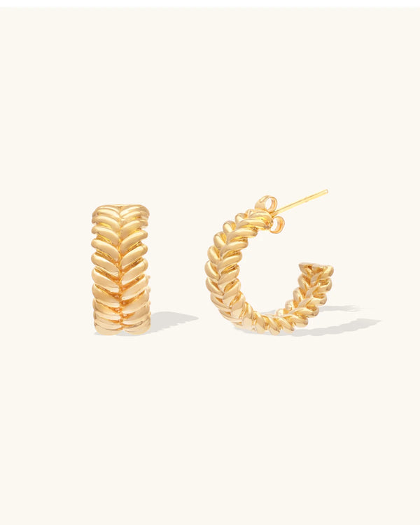 Braided Bold Hoops
