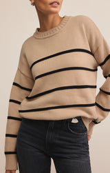 Boyfriend Striped Sweater F25