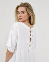 Tiered Tee Dress W/Bows
