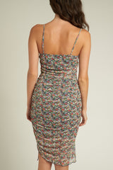 Mesh Bodycon Midi Dres