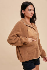 Sherpa Jacket With Snaps