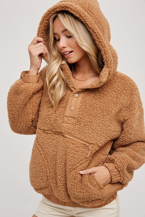 Sherpa Hoody W/ Zip