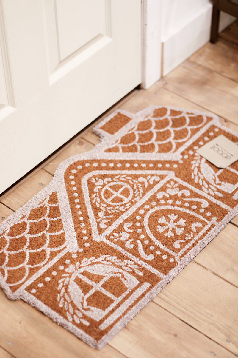 Gingerbread House Doormat