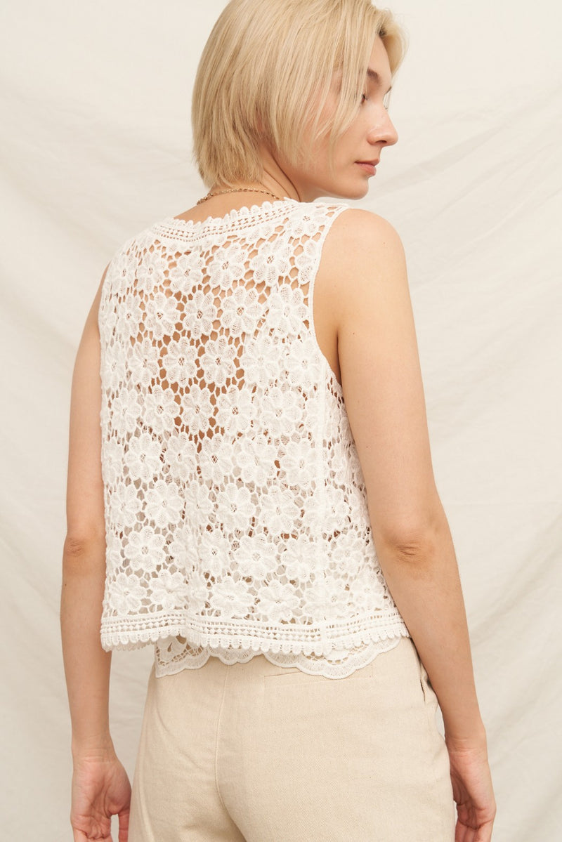 Flower Crochet Top
