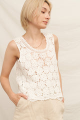 Flower Crochet Top