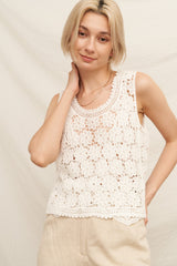 Flower Crochet Top