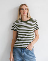 Paris Tee F26-Chive Stripe