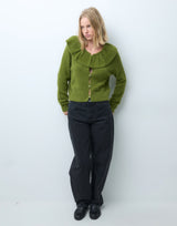 Puff Ruffle Cardigan