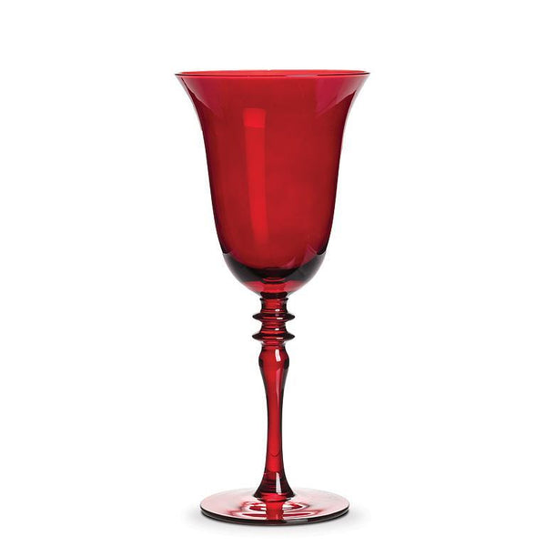 Ornate Stem Goblet-Red