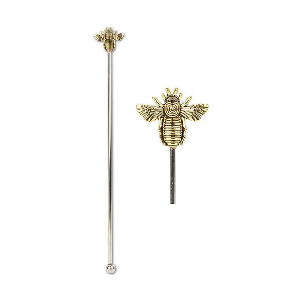 Golden Bee Swizzle Stick