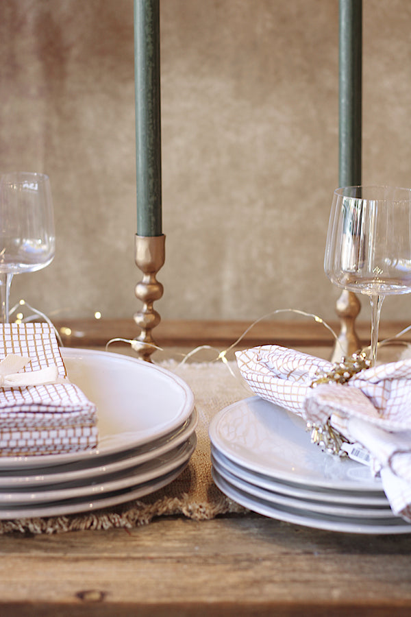 Gold Mosaic Napkins S/4