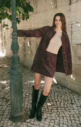 Pierre Suede Mini Skirt