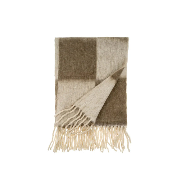 Checkerboard Throw-Taupe