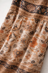 Square Neck Print Dress