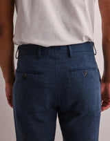 Oasis Linen Pants-Navy