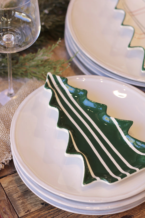 Plaid Tree Plate