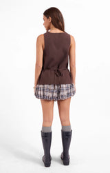 Myra Button Front Vest