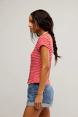 Most Wanted Striped Cardi Red/Wht