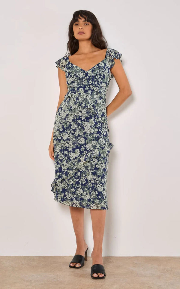 Aysmmetrical Ruffle Dress