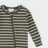 Green Stripe Ribbed Sleeper