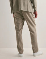 Oasis Linen Pants-Dark Sand